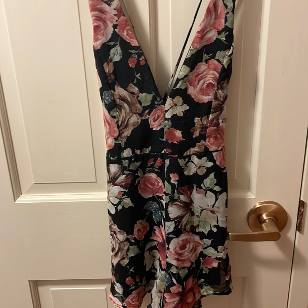 Black and Rose Romper